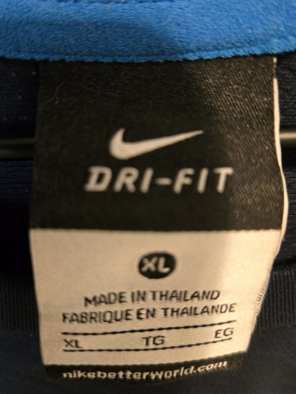 Nike Mens Black and Blue Long Sleeve Elite Dri-FIT Top - Picture 3 of 3